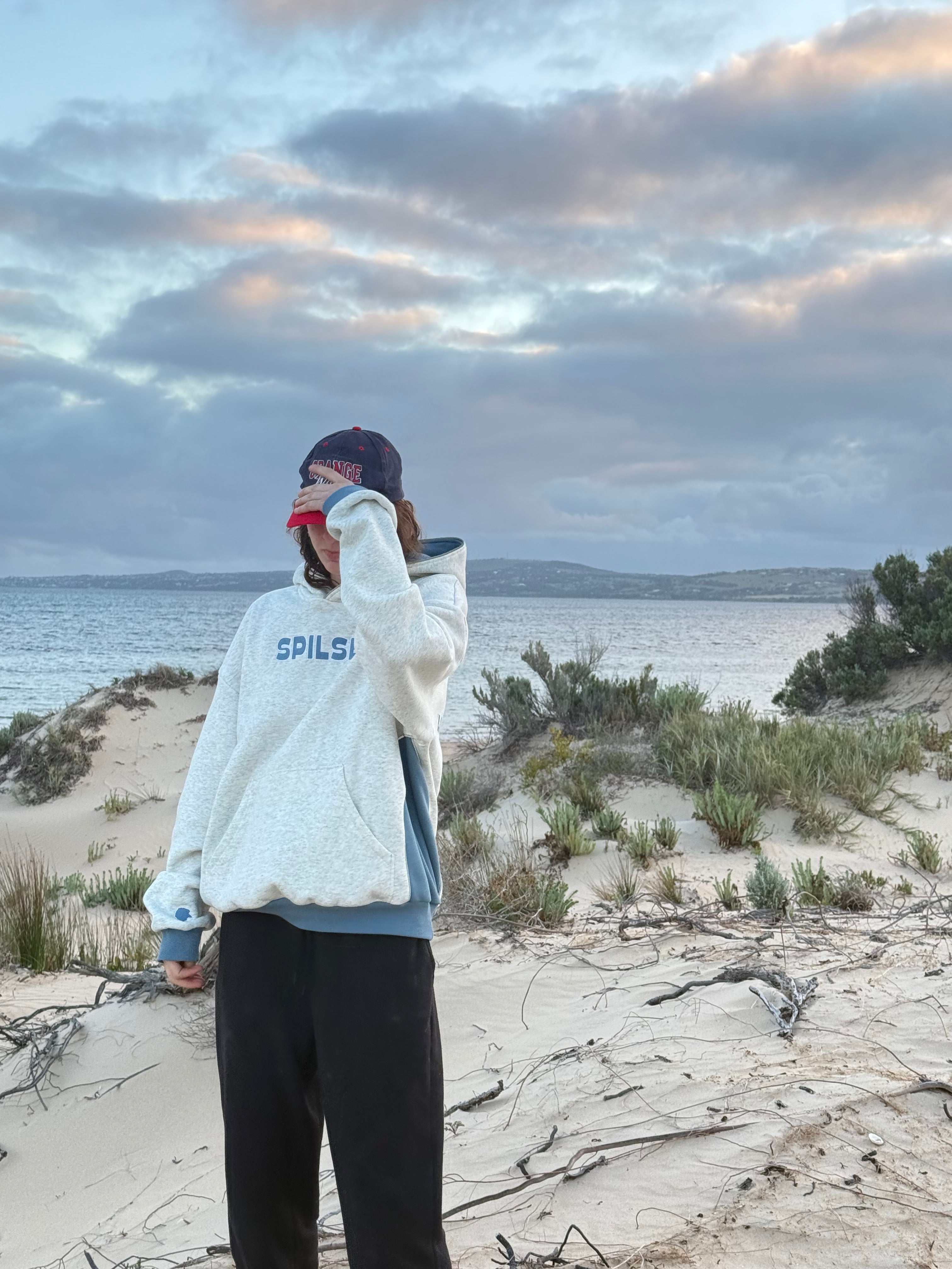 Marble White Hoodie
